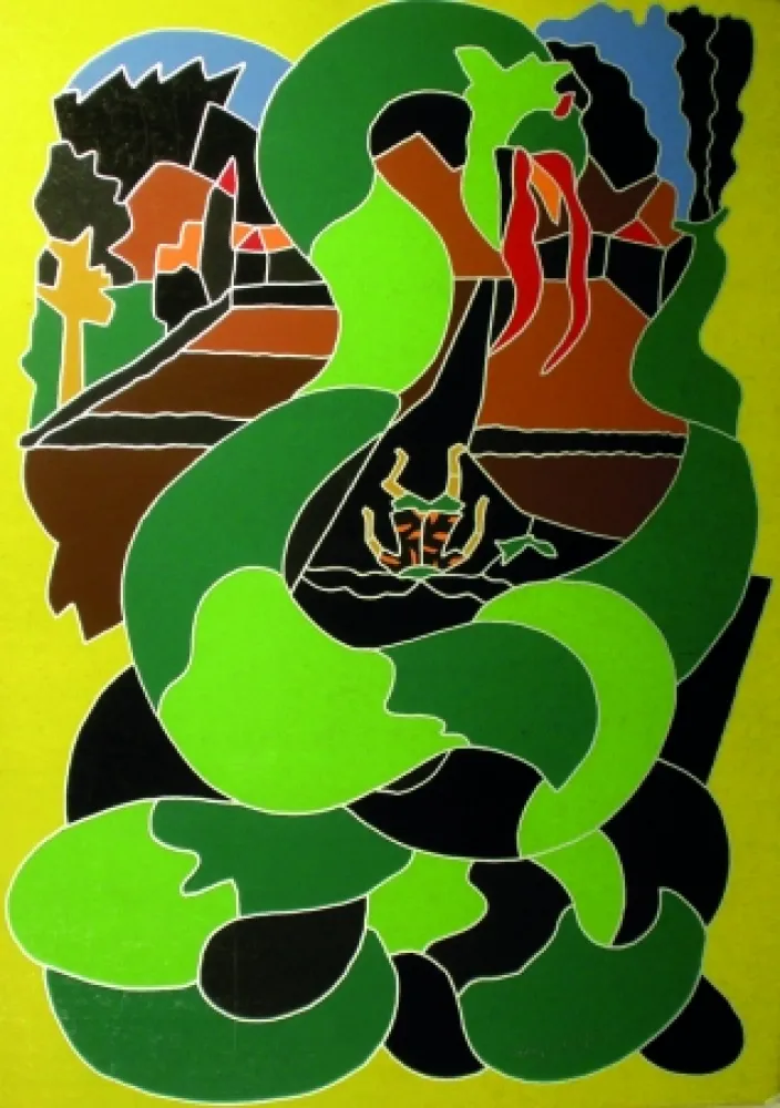 Zeefdruk Nespolo - Composizione