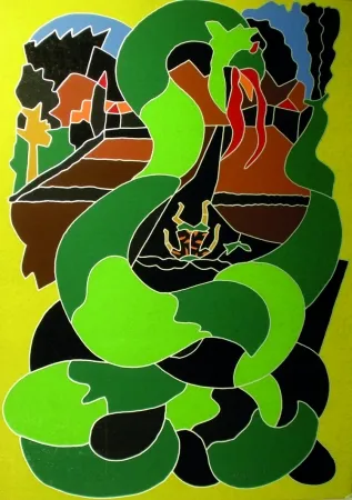 Zeefdruk Nespolo - Composizione