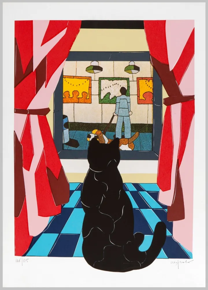 Lithografie Nespolo - Composizione