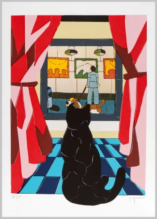 Lithografie Nespolo - Composizione