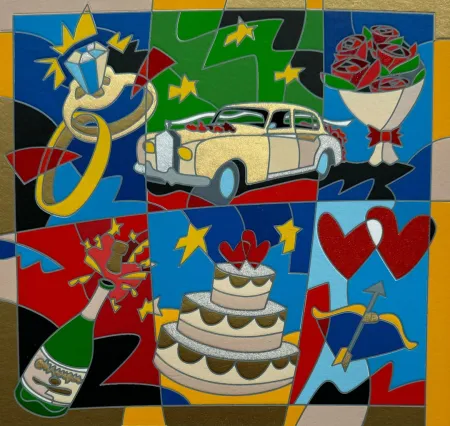 Zeefdruk Nespolo - Crown of life 