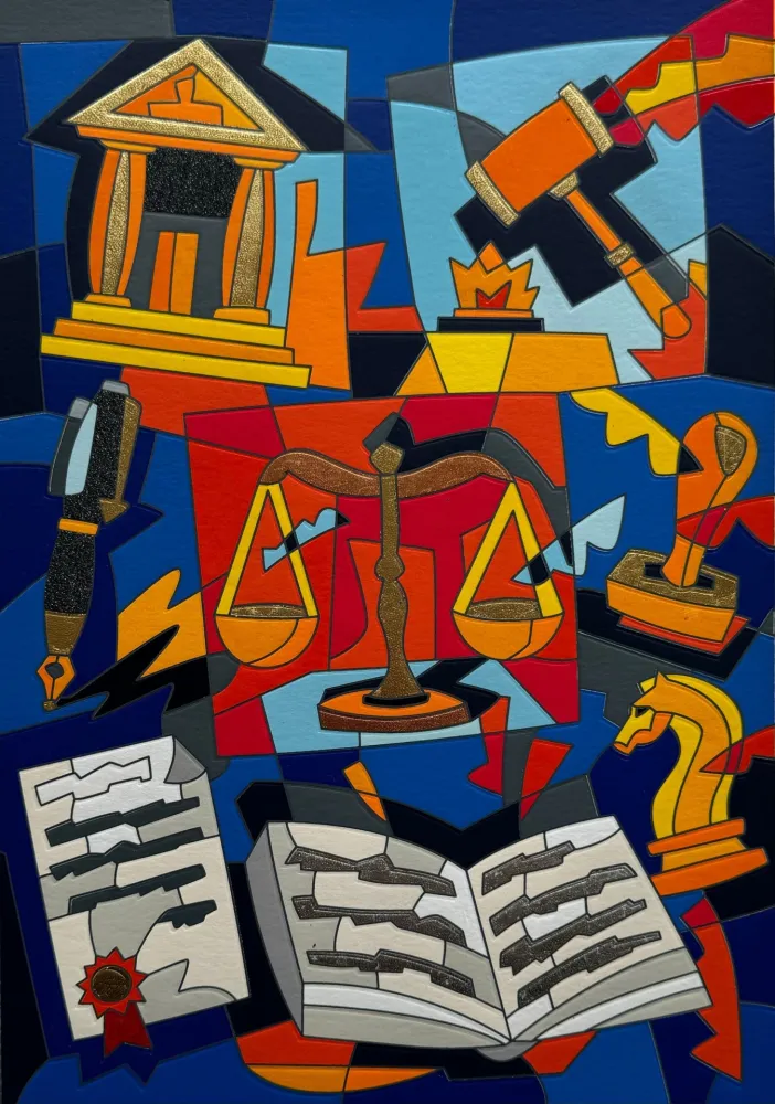 Zeefdruk Nespolo - Dura lex sed lex