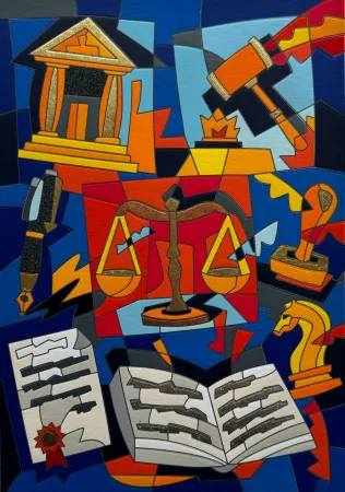 Zeefdruk Nespolo - Dura lex sed lex