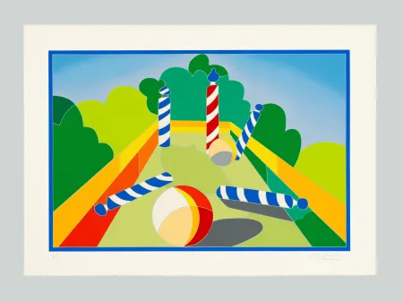 Zeefdruk Nespolo - Paesaggio