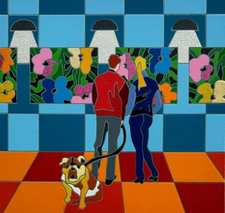 Zeefdruk Nespolo - Pop walk