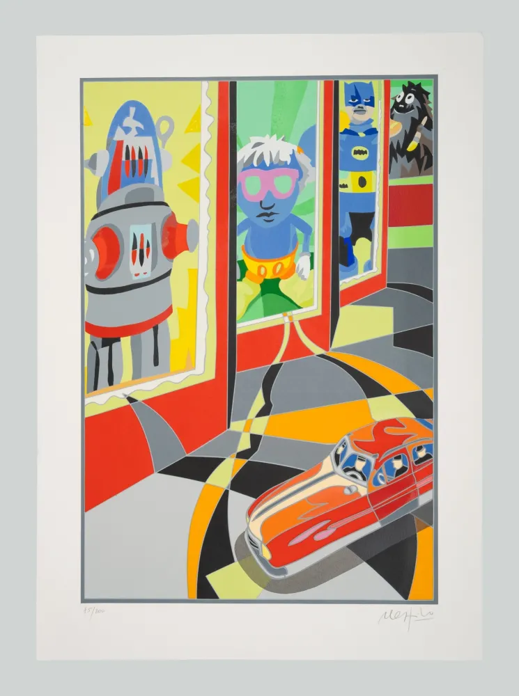 Zeefdruk Nespolo - Robot