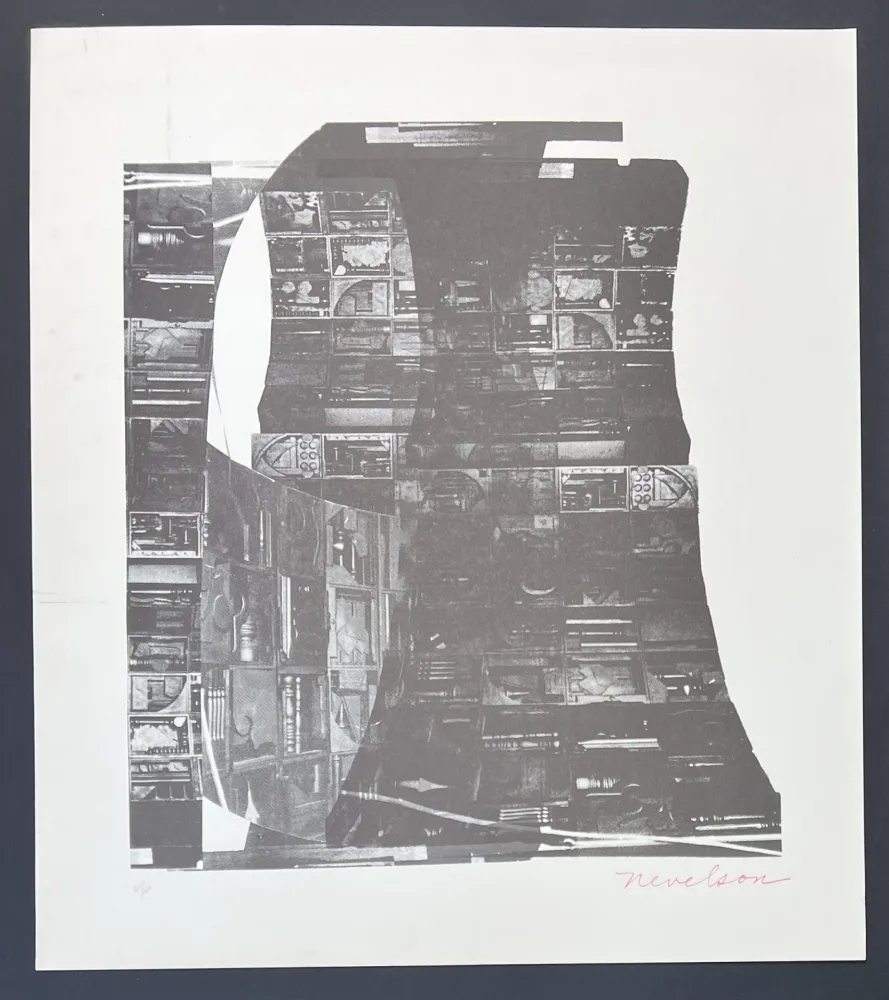 Zeefdruk Nevelson - Louise Nevelson (1899-1988) - Night Reflections - Screen printing on paper - 1968
