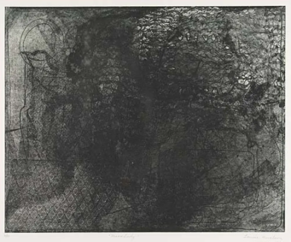Ets En Aquatint Nevelson - Moon Lady