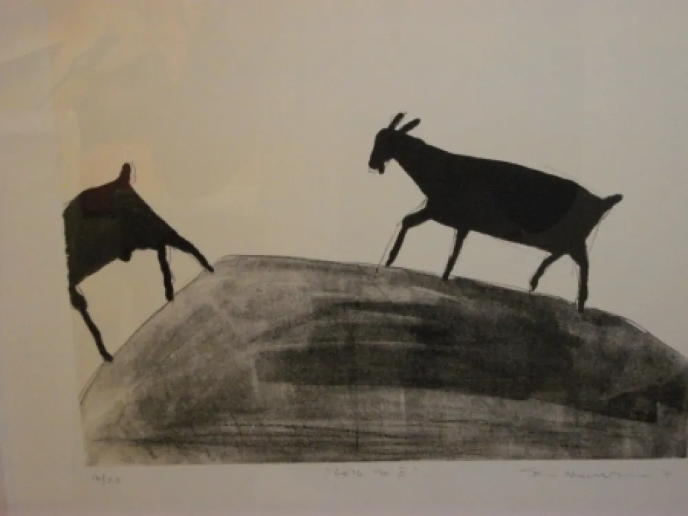 Lithografie Nhlengethwa - Lets Go II