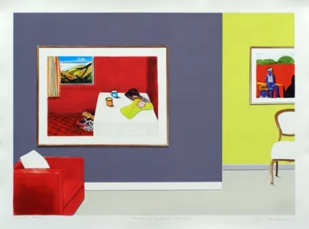 Lithografie Nhlengethwa - Tribute to Zwelethu Mthethwa