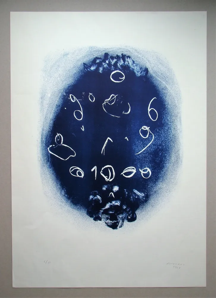 Zeefdruk Nicolaus - Zahlenbild - Ohne Titel