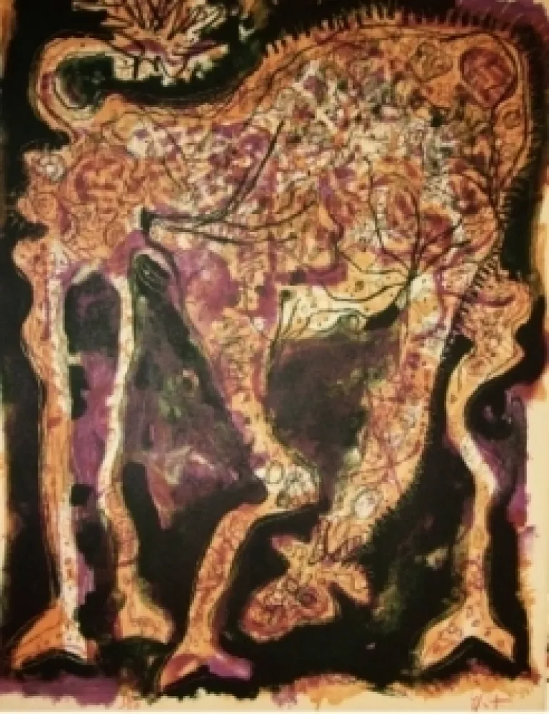 Lithografie Nieto - Gracieuse dépliée