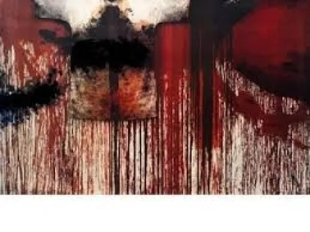 Geen Techniek Nitsch - Übermalte Bild