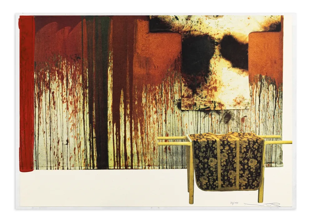 Geen Techniek Nitsch - Übermalte Bild-Lithographien