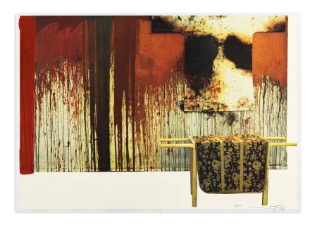 Geen Techniek Nitsch - Übermalte Bild-Lithographien