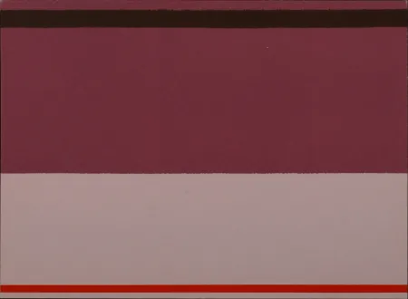 Zeefdruk Noland - Abstract Composition, 1973 -  Hand-numbered!