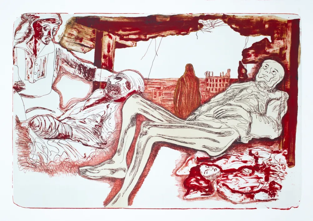 Lithografie Nørgaard - La guerre III