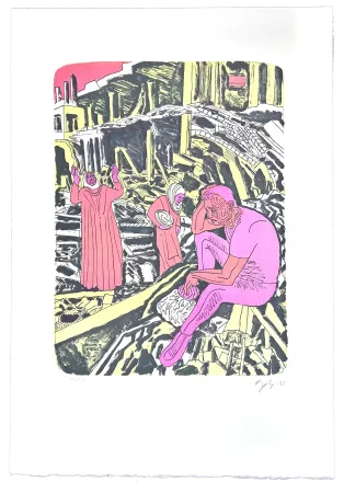 Lithografie Nørgaard - Mémoire d'outre tombe 4