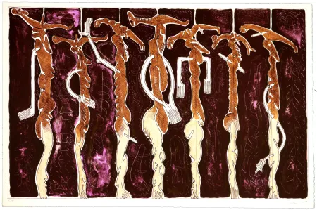 Lithografie Nørgaard - The seven brides