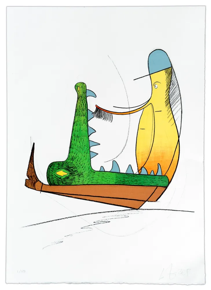 Lithografie Nørgard - Andrée