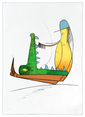 Lithografie Nørgard - Andrée