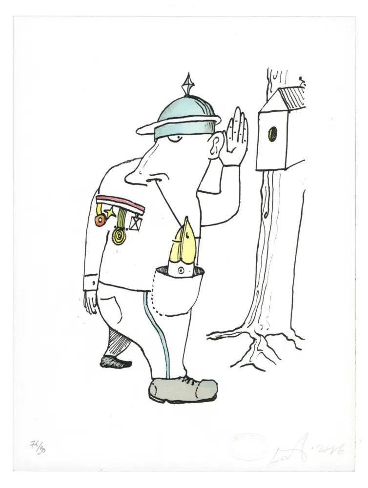 Lithografie Nørgard - Médaille