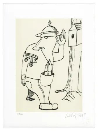 Lithografie Nørgard - Médaille