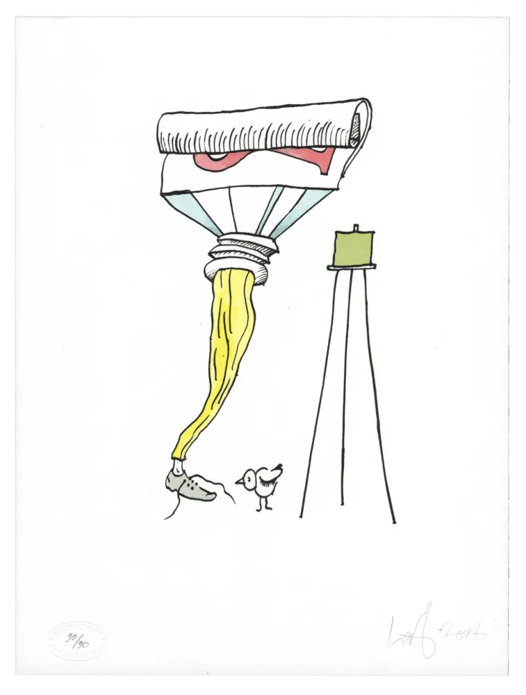 Lithografie Nørgard - Tube de dentifrice