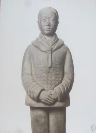 Lithografie Noury - Terracotta daughters # 4