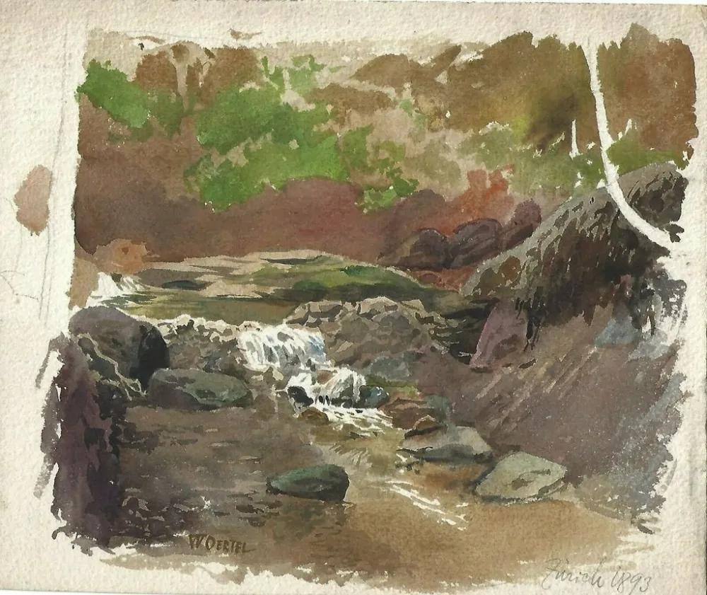 Geen Techniek Oertel - Untitled (landscape near Zurich)