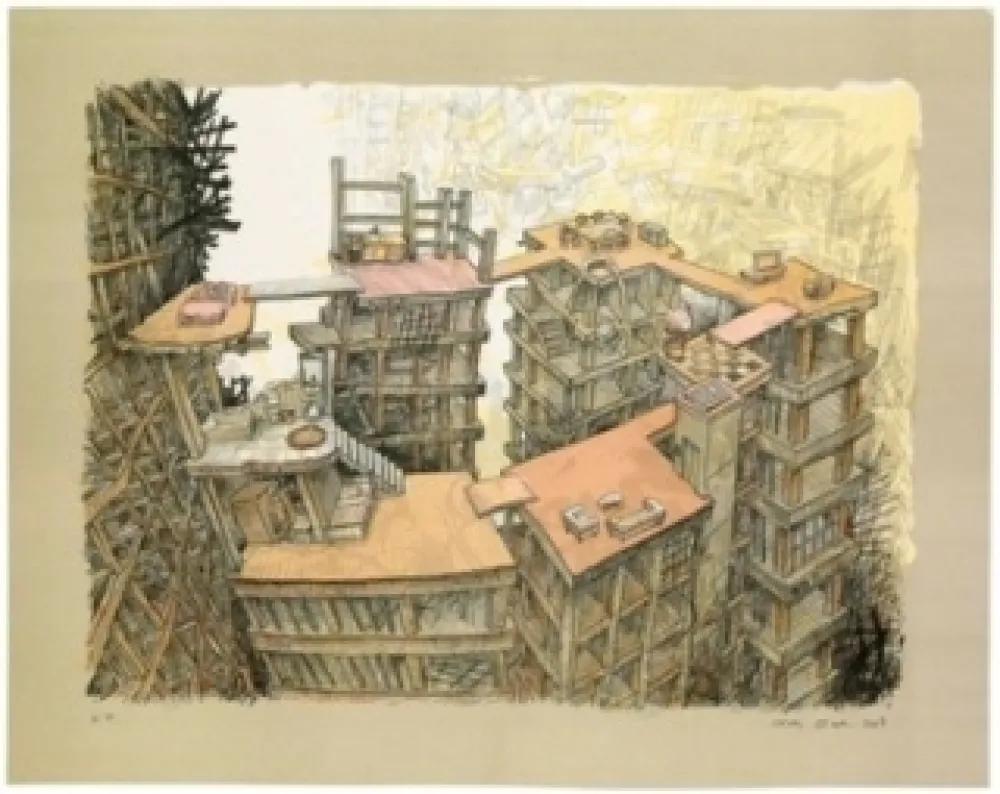 Lithografie Oiwa - Apartment 