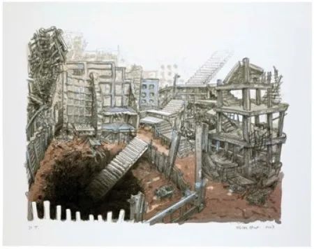 Lithografie Oiwa - STAIRS