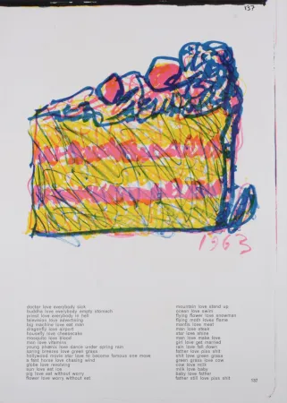 Lithografie Oldenburg - All Kinds of Love (Cake), 1964