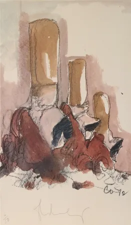 Lithografie Oldenburg - Fagends Carved in Rock, Fagend Canyon