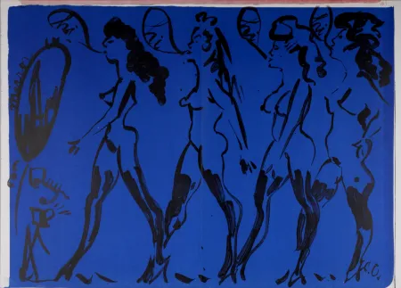 Lithografie Oldenburg - Parade of Women, 1964