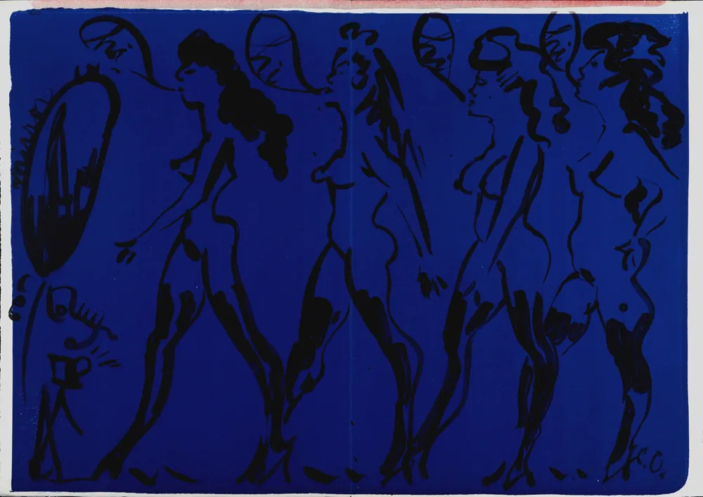 Lithografie Oldenburg - Parade of Women, 1964 - Hand-Signed!