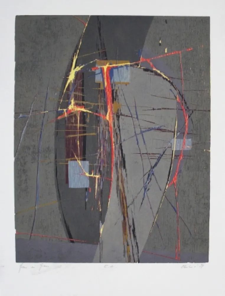 Houtsnede Olschewski - Grau in Grau / Gray in Gray