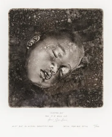 Zeefdruk Op De Beeck - Sleeping Boy