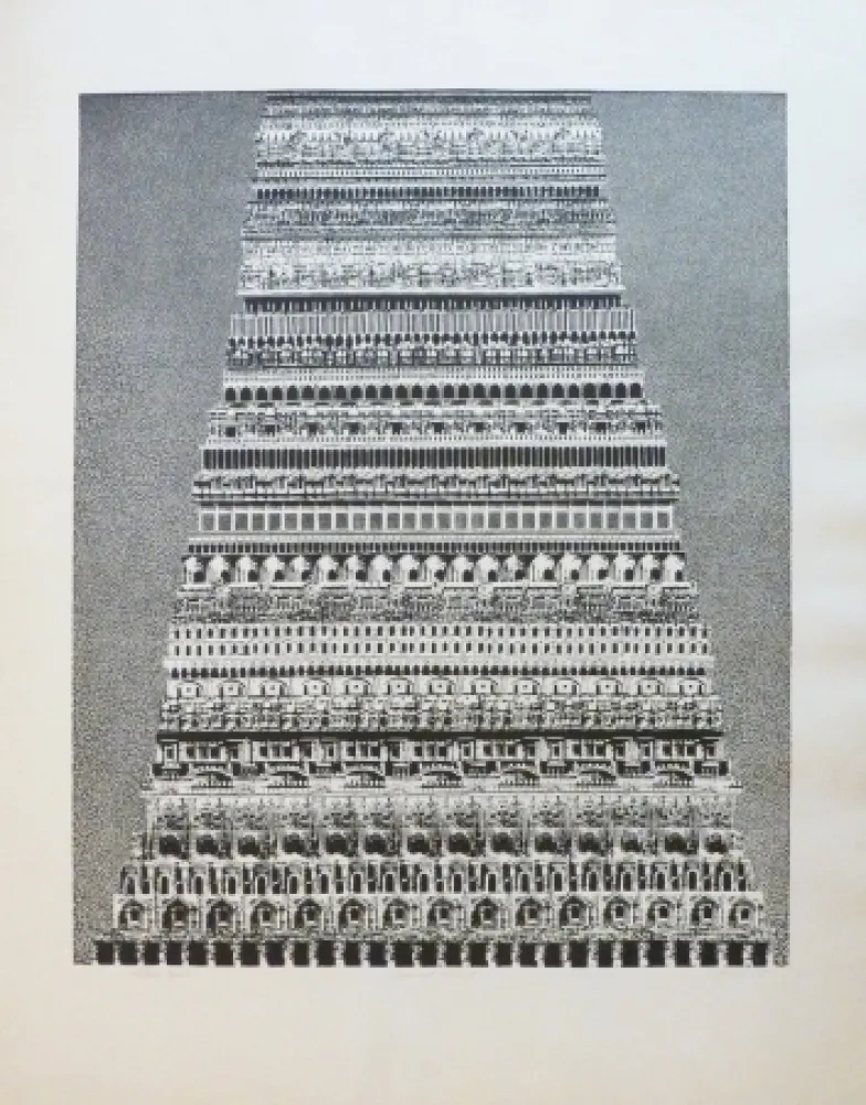 Ets En Aquatint Opalka -  Babel