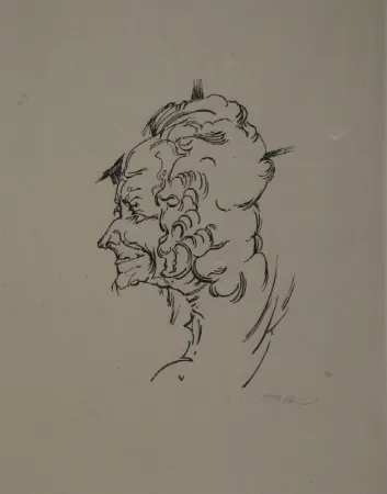 Houtsnede Oppenheimer - Voltaire