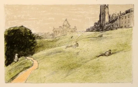 Lithografie Orlik - Edinburgh