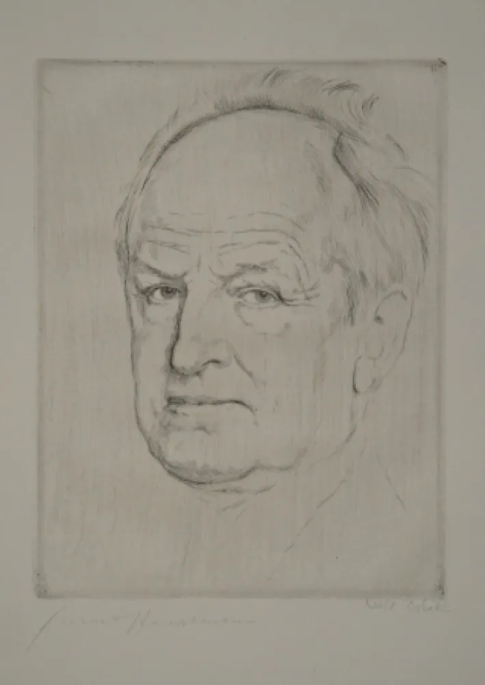 Ets Orlik - Gerhart Hauptmanns Bildnis