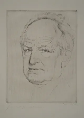 Ets Orlik - Gerhart Hauptmanns Bildnis