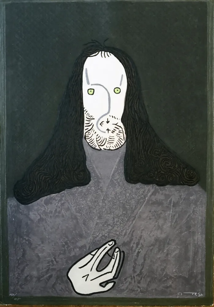 Ets Ortega - Ritratto mistico di monaco