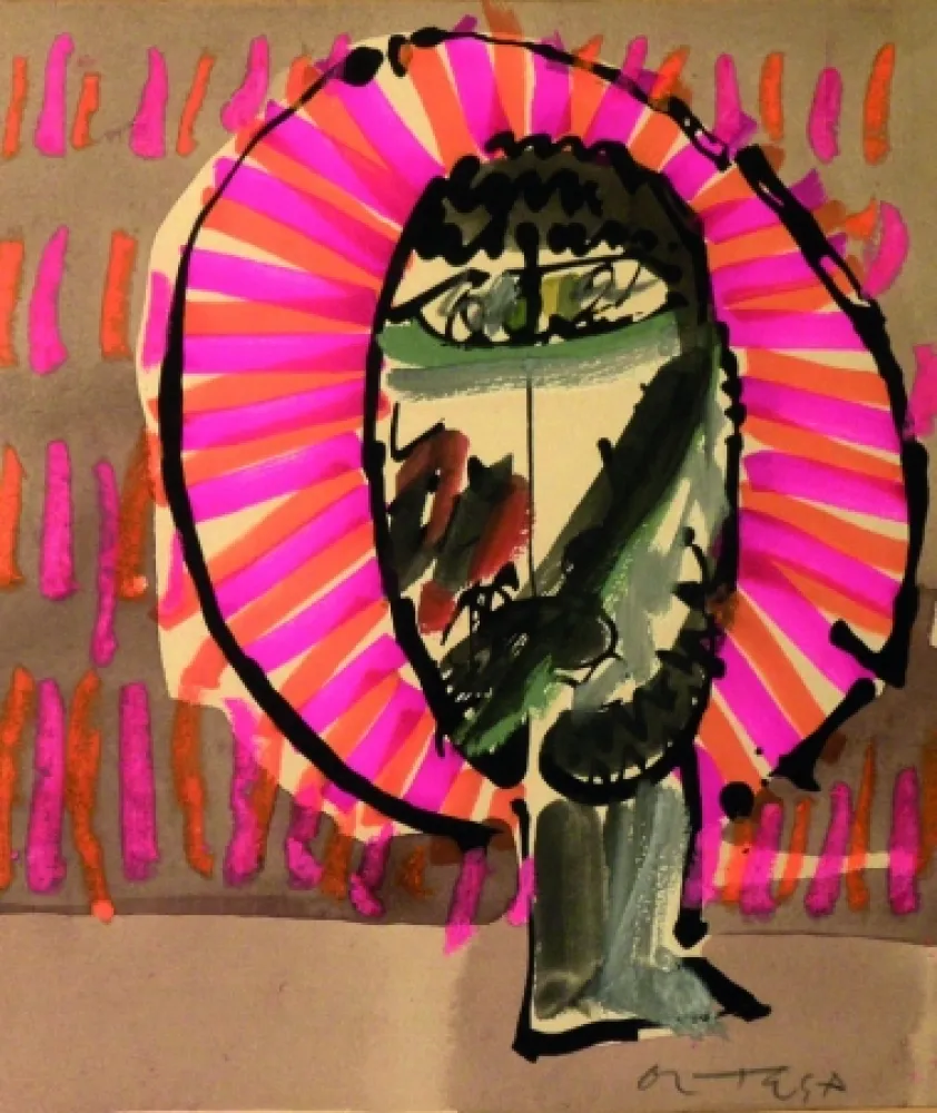 Lithografie Ortega - Volto