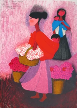 Lithografie Osorio  - Camino al mercado