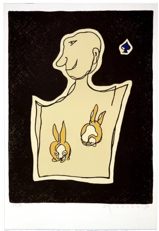 Lithografie Otsuki - As de pique