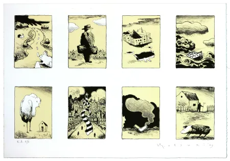 Lithografie Otsuki - Je ne rentre pas à la maison