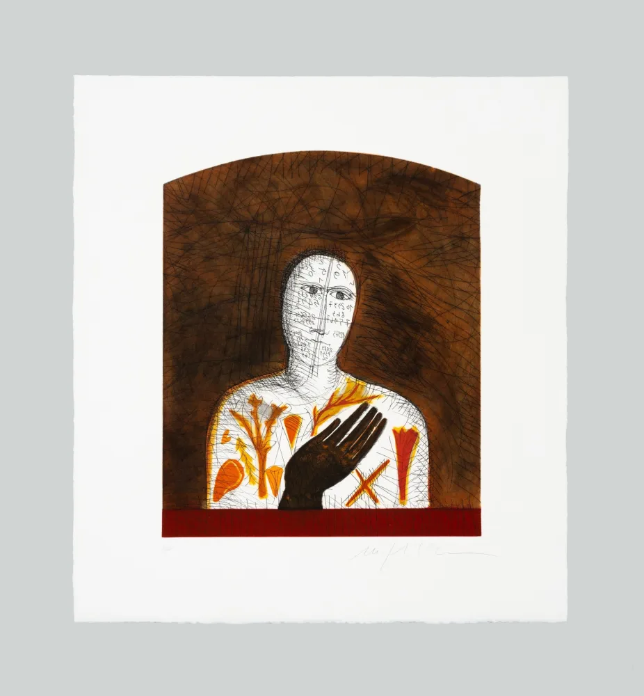 Ets En Aquatint Paladino - Botanico