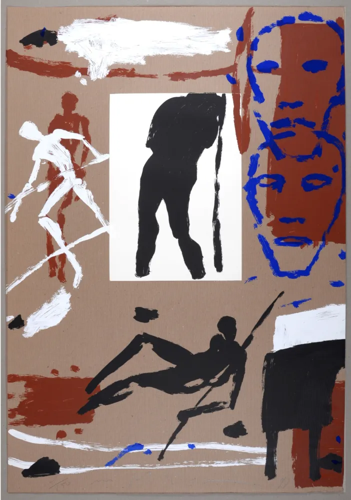 Zeefdruk Paladino - Composition